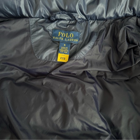 POLO RALPH LAUREN GIRLS DOWN HOODED LONG JACKET - Picture 5 of 10